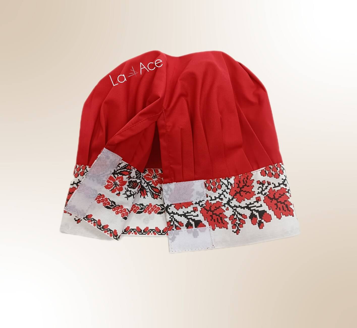 BONETĂ BUCĂTAR TRADITIONAL V1, ROȘU - imagine 3