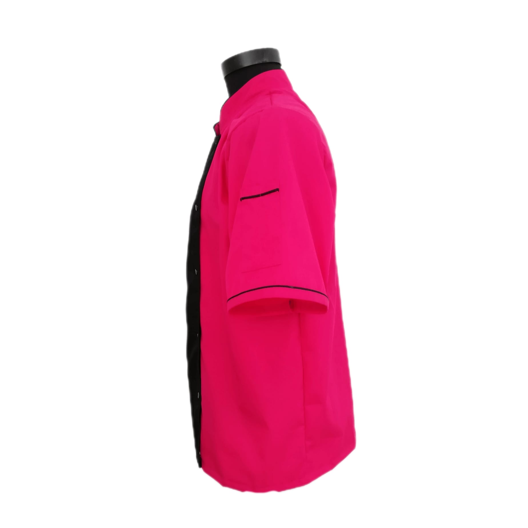 TUNICĂ BUCĂTAR BICOLORĂ, MÂNECĂ SCURTĂ, UNISEX - imagine 5